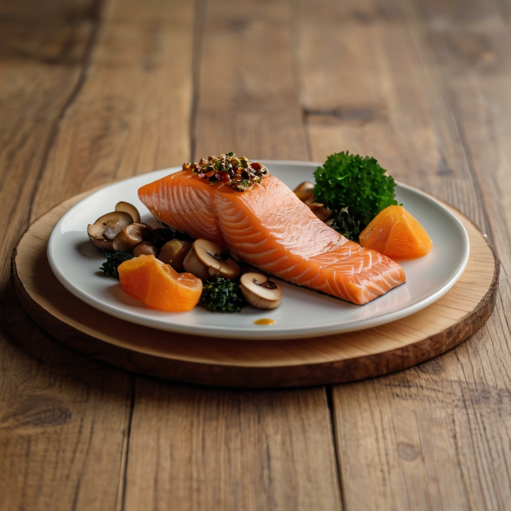 vitamin d food, salmon dish,